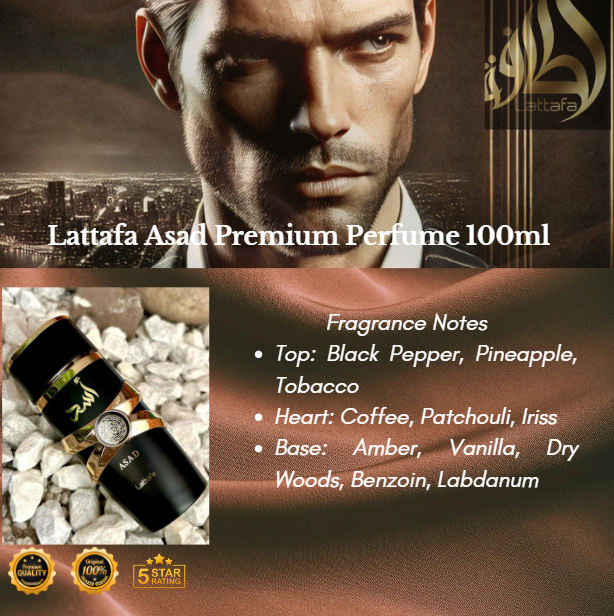 Lattafa Asad Premium Perfume 100ml